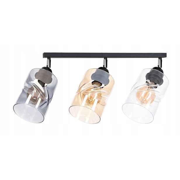 Závěsná lampa nastavitelný lustr stropní svítidlo Loft 3 skleněná lze Led