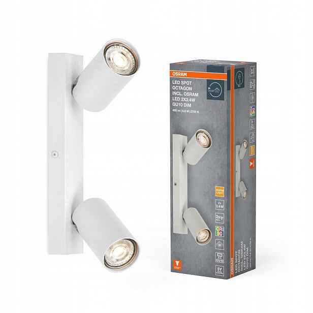 Stropní Svítidlo Spot Tuba Reflektor GU10 6.8W 2700K 460lm Spot Octagon