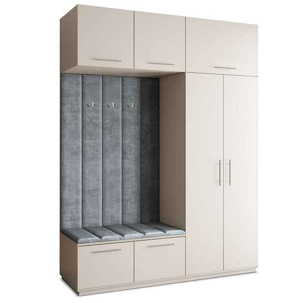 MASSENO MODERNÍ PŘEDSÍŇOVÁ SESTAVA REMA, 180/240/60 cm, kašmírová