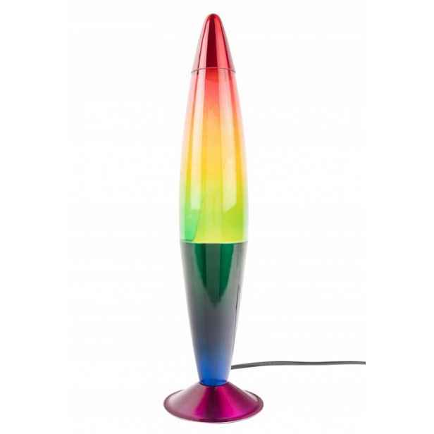Dekorativní Lávová Lampa Leitmotiv Rainbow Rocket Lava LM2186GR 41,5 cm