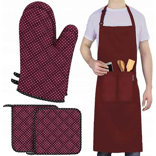 Kuchyňská sada s chňapkou, chňapky do trouby
