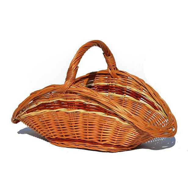 Proutěný koš na dřevo do krbu 56 cm Proutí