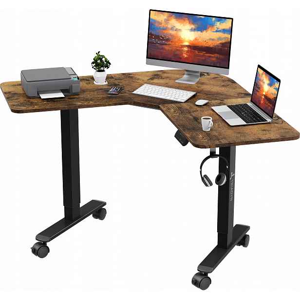 Rohový psací stůl Triadyn WorkBase 1206L Elektrická regulace 120 x 120 cm