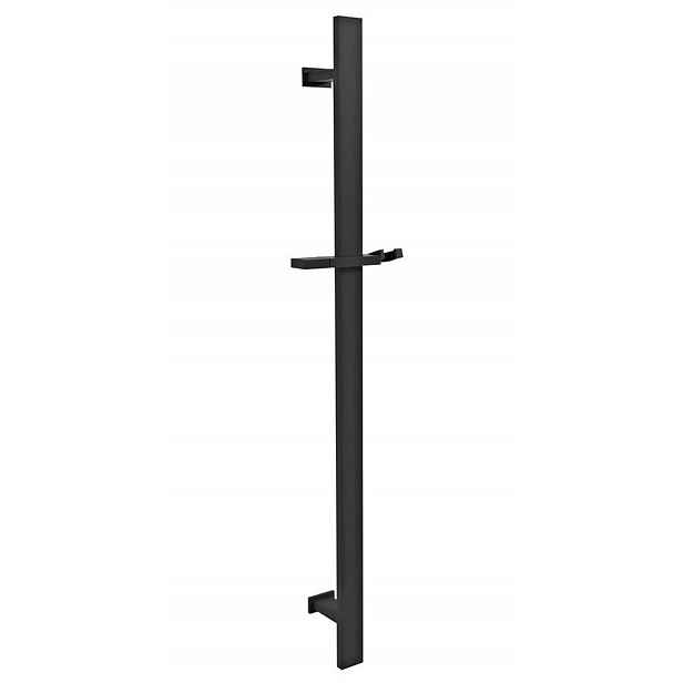 Sapho - Sprchová tyč včetně držáku, 60 cm, černá mat SC415