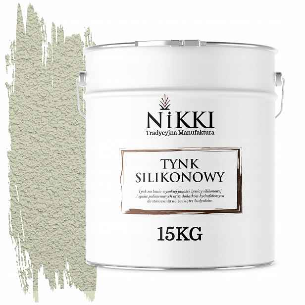 Silikonová Omítka Fasádní Bílá Zelená F481 15KG Struktura Beránek Zrno 1.5mm