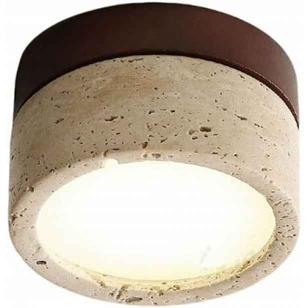 stropní svítidlo Led stropní svítidlo travertin dřevo 3 barvy světla, 9W