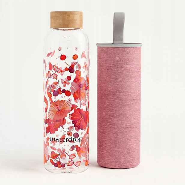 Waterdrop Relax skleněná borosilikátová láhev na vodu Glass Edition 600 ml