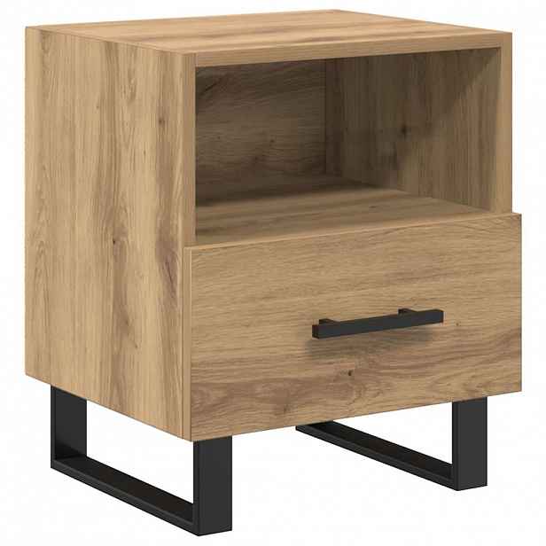 vidaXL Noční skříňka Artisanový dub 40 x 35 x 47,5 cm Kompozitní dřevo