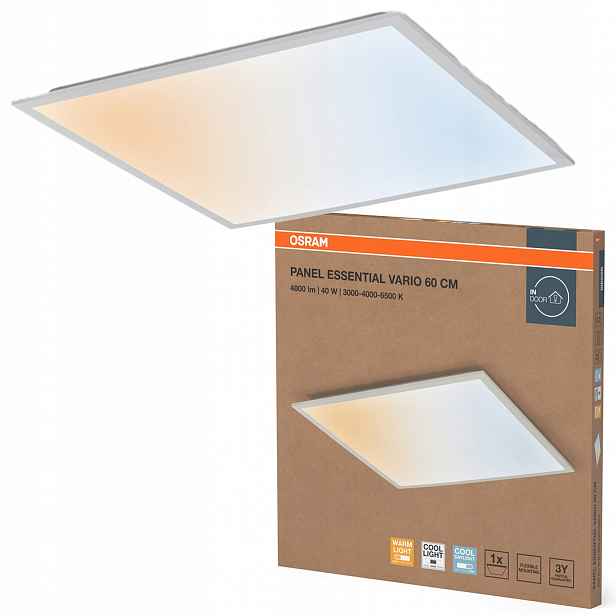 Led panel Zapuštěné svítidlo Kaseton 40W 3600lm Cct 60x60 cm Essential Osram