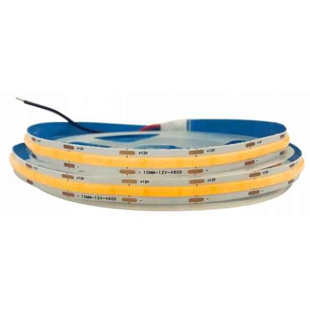 Led pásek Cob 12V, 480L/m, 900lm/m, 10W/m, IP20, 6000K, 5 m