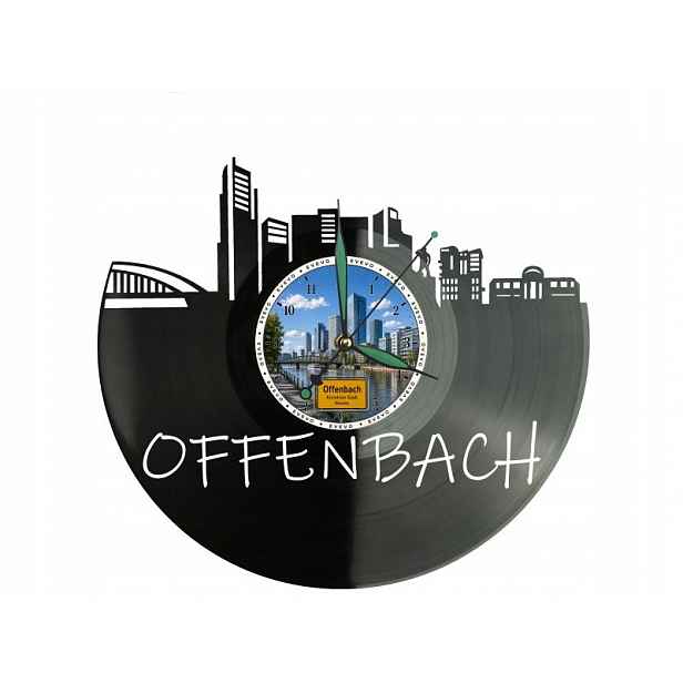 Offenbach Město Německo Nápad na Dárek Nástěnná Dekorace z vinylové desky