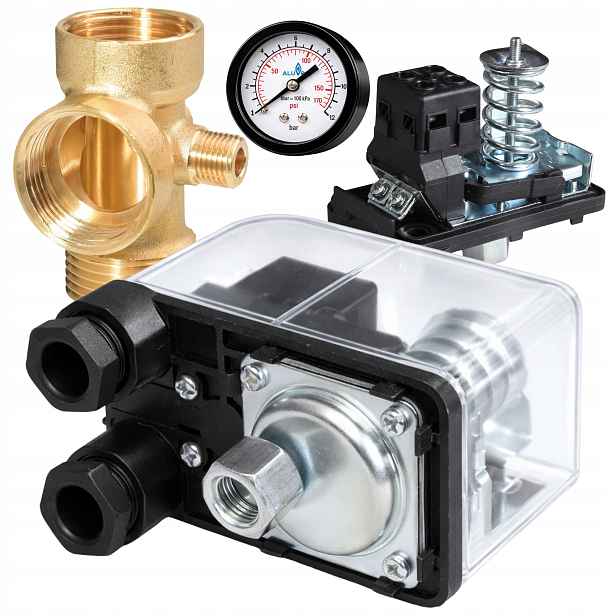 Příslušenství Pro Hydrofor, Výtlačný Výstup, Manometr, Tlakový Spínač Gw 1/4