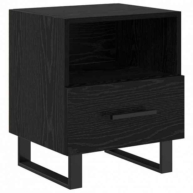 vidaXL Noční skříňka Černý dub 40 x 35 x 47,5 cm Kompozitní dřevo