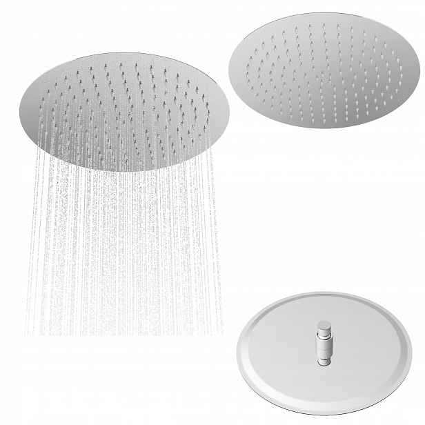 Dešťová sprcha chrom sprchová kulatá Slim pro kabiny 30 cm
