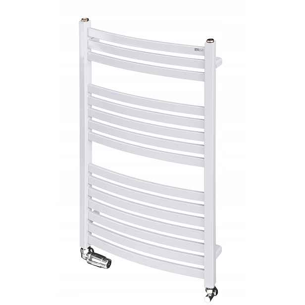 Koupelnový žebříkový radiátor bílý 490 W 85x53 cm