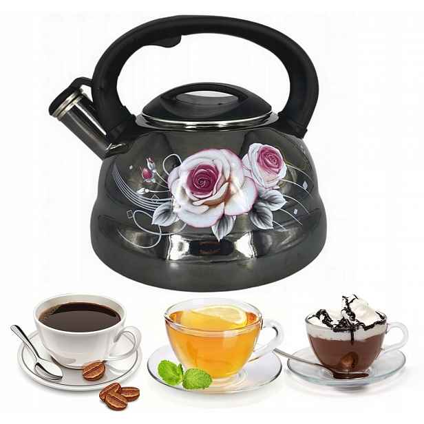 Smaltovaná Konvice s píšťalkou 3,3 L Masterpan MP-2542