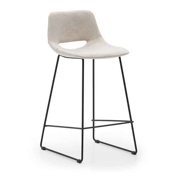 Béžová barová židle (výška sedáku 65 cm) Zahara – Kave Home