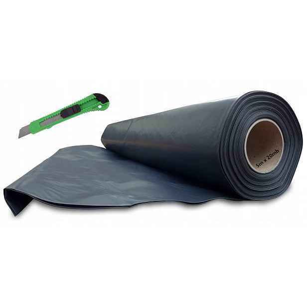 Fólie Stavební Černá Izolační Pod Podlahy A Výtoky 0,2 0,20 mm 5x20 m