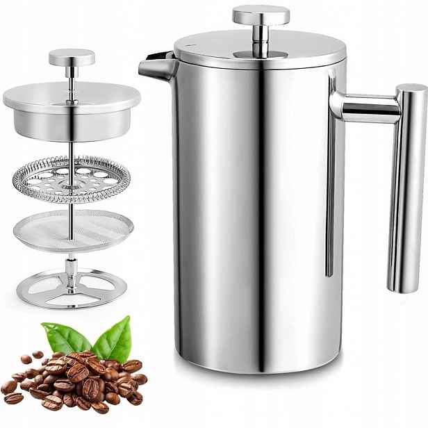 Kávovar Typu French Press Nerezová Ocel 800 ML Odolný Proti Korozi