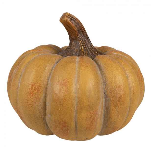 Oranžová antik dekorace dýně Pumpkin Carbassa - Ø 16*12 cm  Clayre & Eef