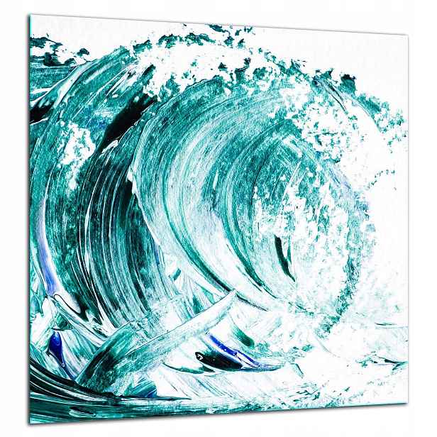 Skleněná Ochranná Deska Panel Lepidlo 60x65 Fala