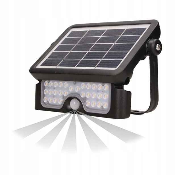 Solární reflektor Led senzor pohybu 5W Lux Orno