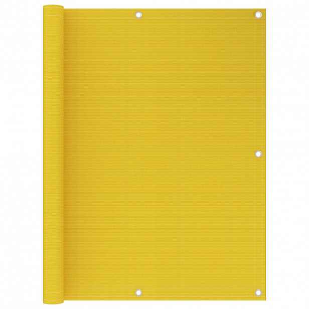 vidaXL Balkónová zástěna žlutá 120 x 400 cm HDPE