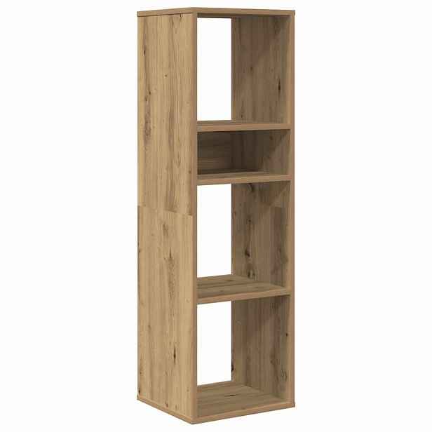 vidaXL Knihovna dub artisan 34x31x112 cm kompozitní dřevo