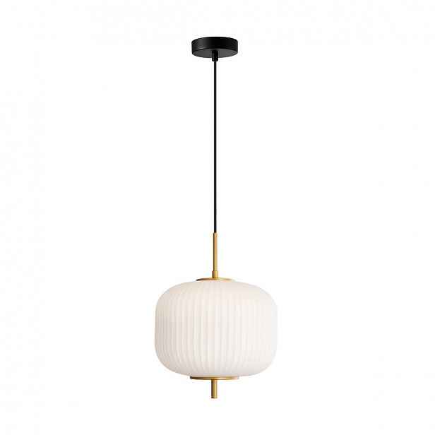 Závěsná stropní lampa Olmeto Zlatá E27 25.5 cm Nastavitelná výška Italux