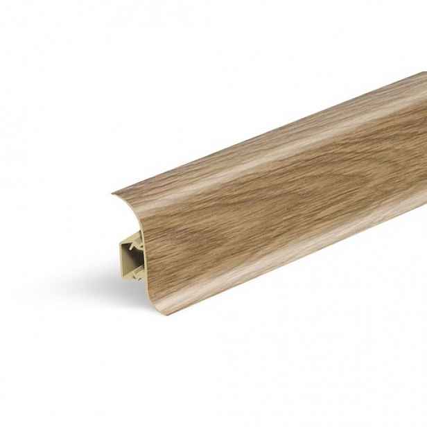 Lišta soklová Naturel dub antika , PVC délka 250 cm, výška hrany 56 mm, NATNGF0D3