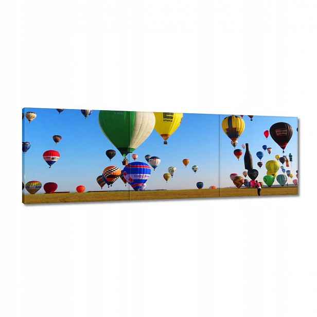 Obrazy 120x40 Balónový slet Balóny