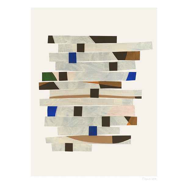 Plakát 50x70 cm Cut up Stripes – Berit Mogensen Lopez – The Poster Club
