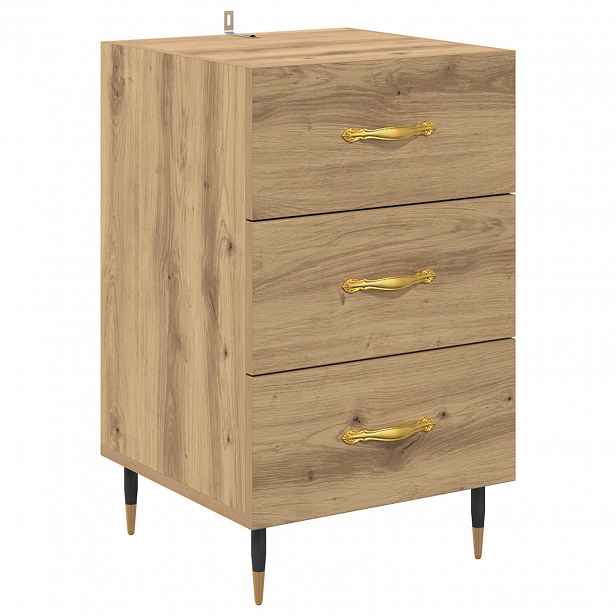 vidaXL Noční skříňka Artisanový dub 40 x 40 x 66 cm Kompozitní dřevo