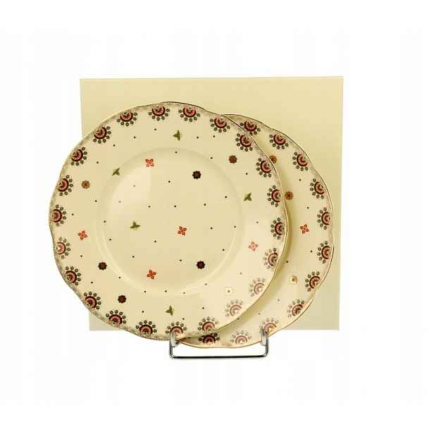 2 dezertní talíře casablanca 20,4 cm ecru dárek