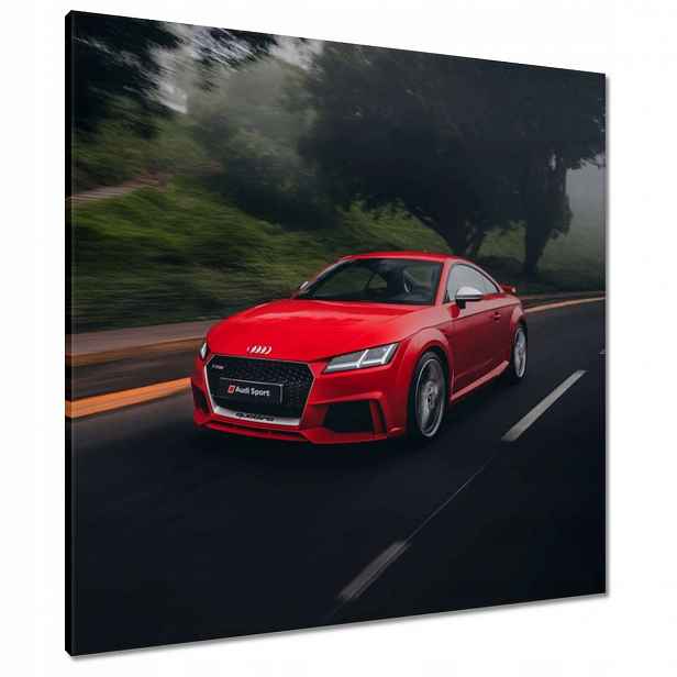 Obrazy 80x80 Červené Audi Auto