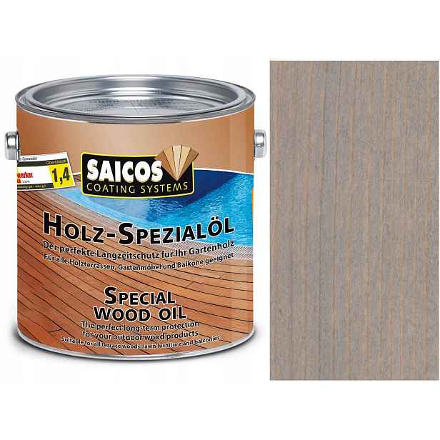 Saicos olej na terasu a nábytek Šedý 0123 0,75L