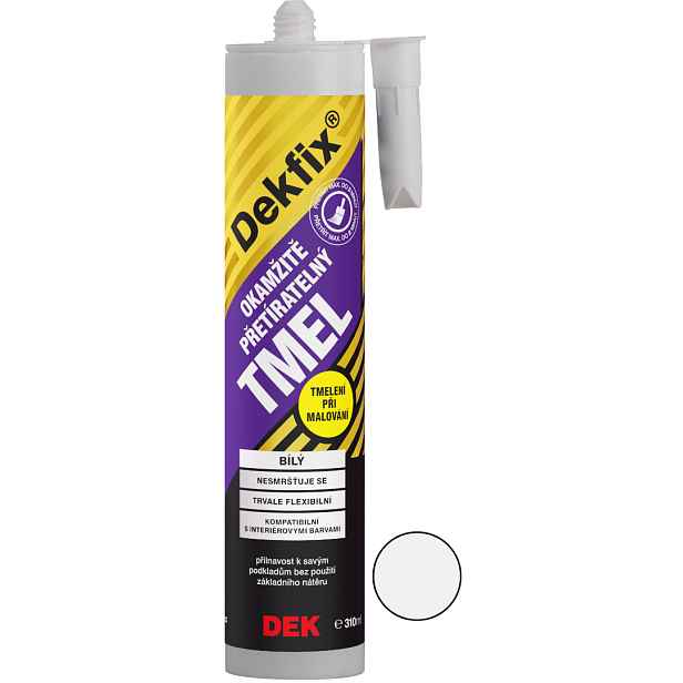 Tmel okamžitě přetíratelný DEKFIX bílý 310 ml