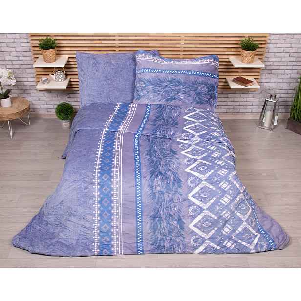 TP Francouzské mikroflanelové povlečení 220x200+2x70x90 - Orient blue