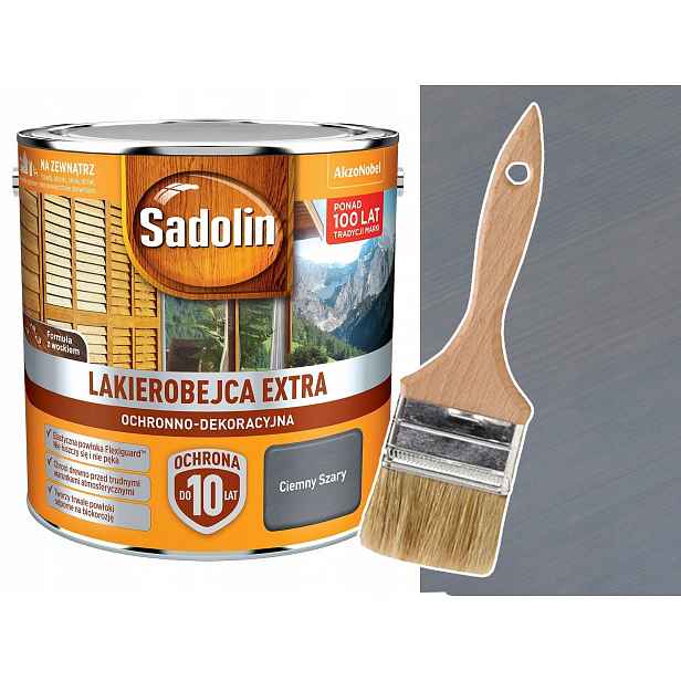 Sadolin Lakobejca Extra Tmavě šedá 5L