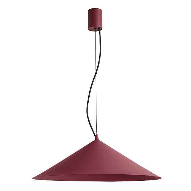 Vínové kovové LED závěsné svítidlo ø 50 cm FINT – Thoro