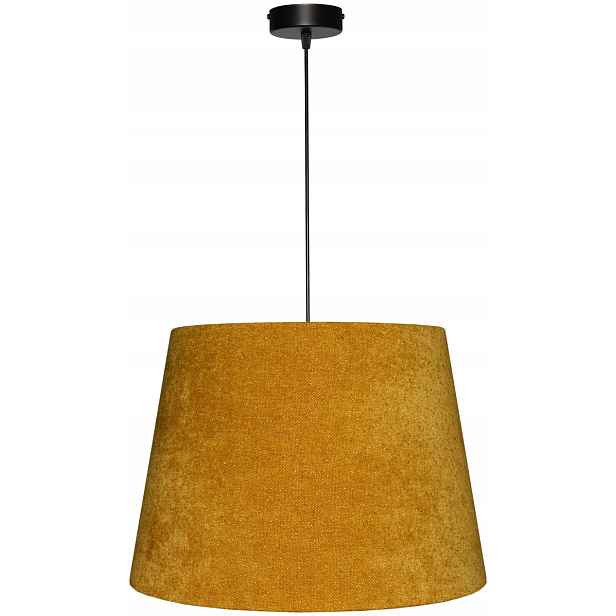Závěsná lampa Zwis E27 Medová Žlutá Stínidlo Kužel 30x40 h28 Boucle Venosa
