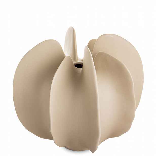 Elegantní váza Flakon Porcelánová Béžová 18 cm Moderní styl Dekorace