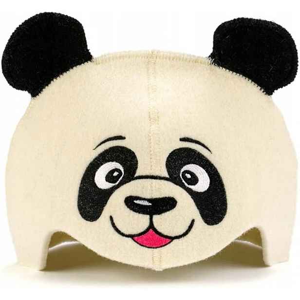 Sauna Hat Čepice ochranná čepice do Sauny "Panda" 100% Vlna