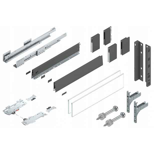 Blum Šuplík Merivobox 600 Vysoká E Tip-On Antr 70 kg