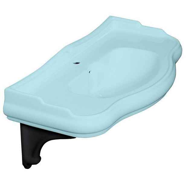 Kerasan RETRO keramická konzole pro umyvadlo 105001, 1 ks, černá mat
