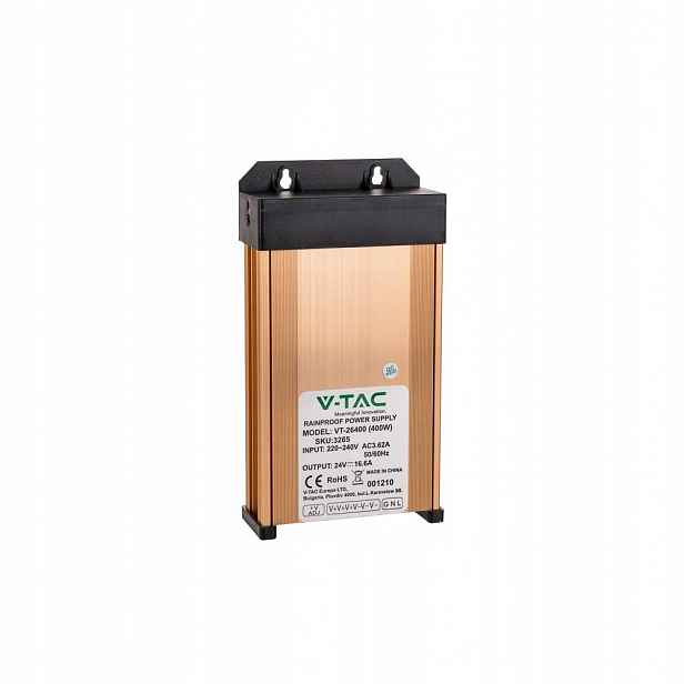 V-tac Led zdroj 400W 24V 16.6A IP45 odolný proti stříkající vodě VT-26400