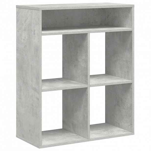 vidaXL Knihovna betonově šedá 66x31x80 cm kompozitní dřevo