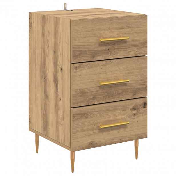 vidaXL Noční skříňka Artisanový dub 40 x 40 x 66 cm Kompozitní dřevo
