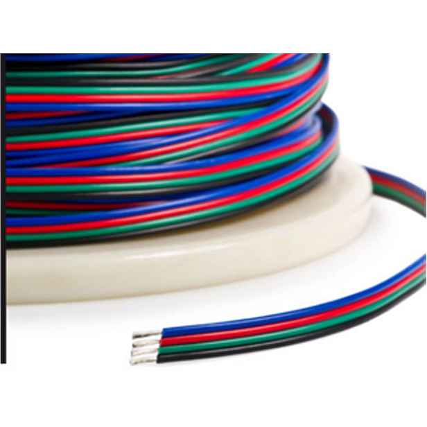 4žilový kabel Rgb páska Rolka 100 metrů 4x0.5