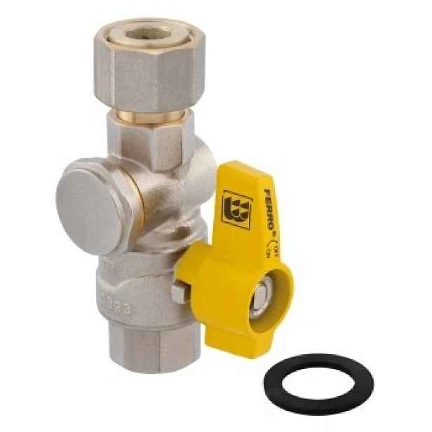 Ferro Kulový Kohout, Filtr, Rovný, Typ G61, DN20 3/4" Ff